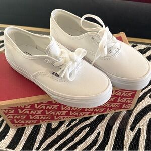 Vans Kids Classic White Sneakers size 1